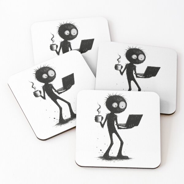 Item preview, Alvin – Coffee & Laptop Gremlin designed and sold by MarCinu Art.