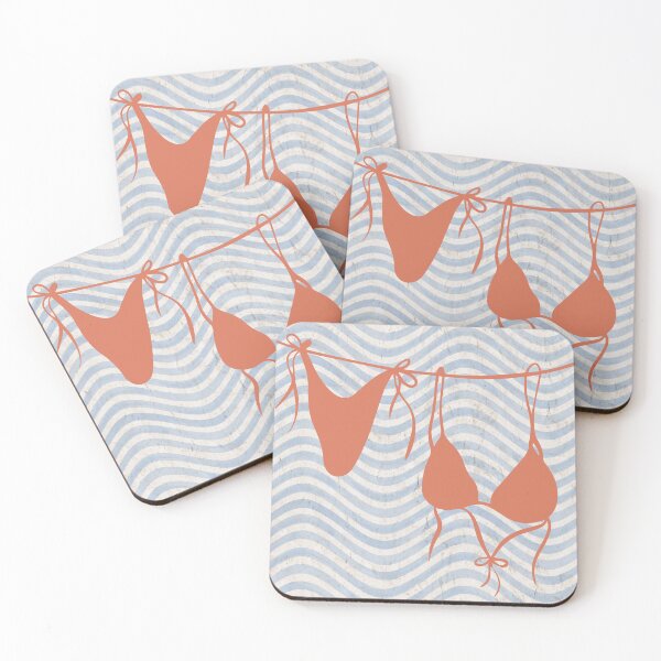 Item preview, Bikini swimsuit, retro stripe designed and sold by ArticraftShop.