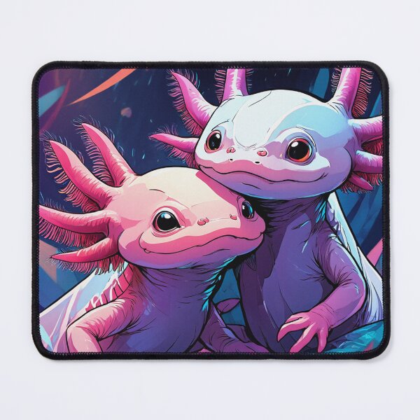 Item preview, Cute Axolotl couple illustration designed and sold by Vintage Designs +.