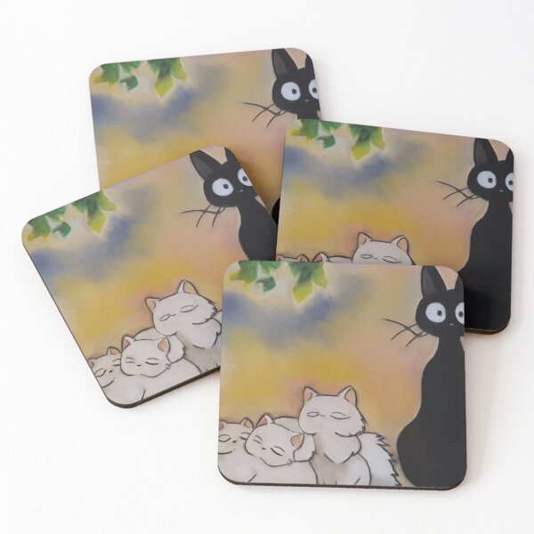 Item preview, Kiki's delivery service cats- chalk art prints designed and sold by Art of Stacy.