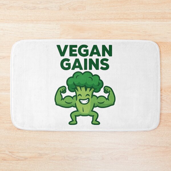Item preview, Vegan Gains – Funny Broccoli Bodybuilder Meme Design designed and sold by Greek and Vegan.