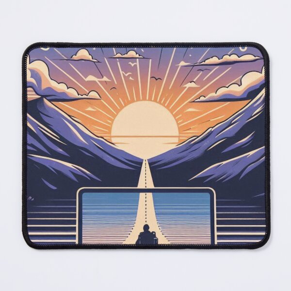 Item preview, Digital Nomad Work Sunset Mountain designed and sold by Lyvion design.