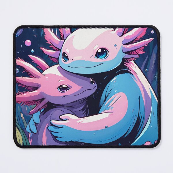 Item preview, Cute Axolotl couple illustration designed and sold by Vintage Designs +.