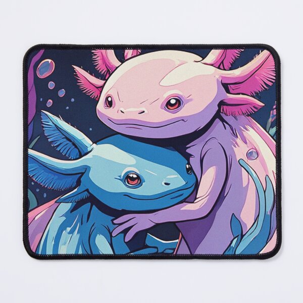 Item preview, Cute Axolotl couple illustration designed and sold by Vintage Designs +.