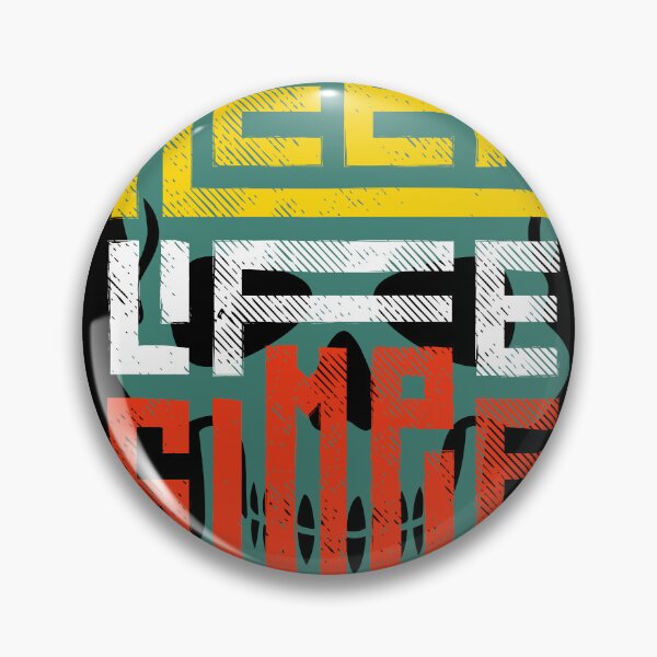 Item preview, Keep Life Simple – Motivational Skull Graphic  designed and sold by MOTAS FASHION .