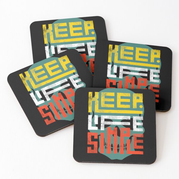 Item preview, Keep Life Simple – Motivational Skull Graphic  designed and sold by MOTAS FASHION .