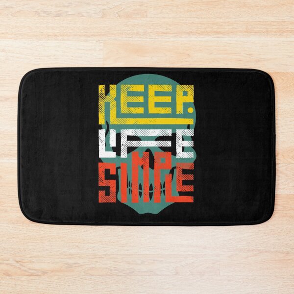 Item preview, Keep Life Simple – Motivational Skull Graphic  designed and sold by MOTAS FASHION .