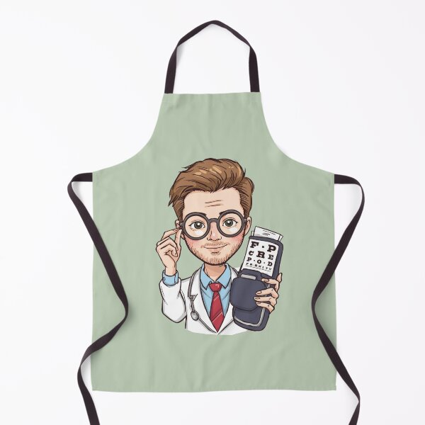 Item preview, Kawaii Male Optometrist with Glasses designed and sold by gr00bson.