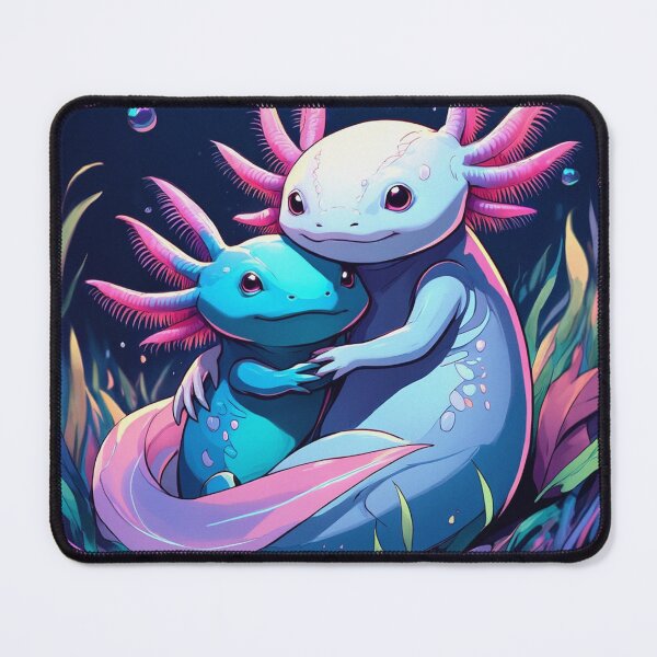 Item preview, Cute Axolotl couple illustration designed and sold by Vintage Designs +.
