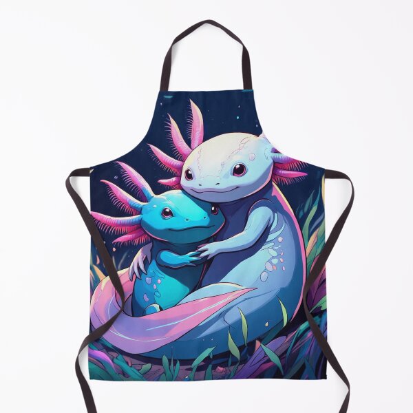 Item preview,  Cute Axolotl couple illustration designed and sold by Vintage Designs +.