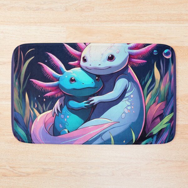 Item preview,  Cute Axolotl couple illustration designed and sold by Vintage Designs +.