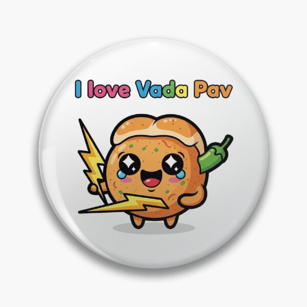 Item preview, Cute Vada Pav With Love designed and sold by NiluDigiStudio.
