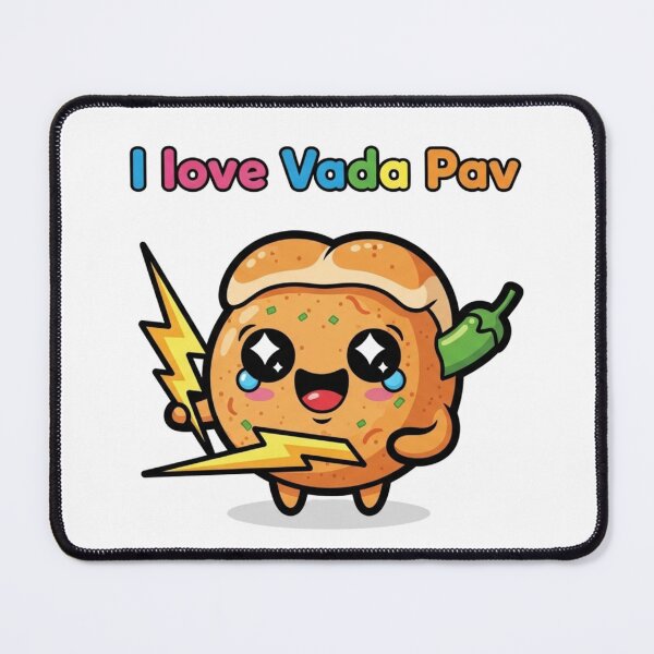 Item preview, Cute Vada Pav With Love designed and sold by NiluDigiStudio.