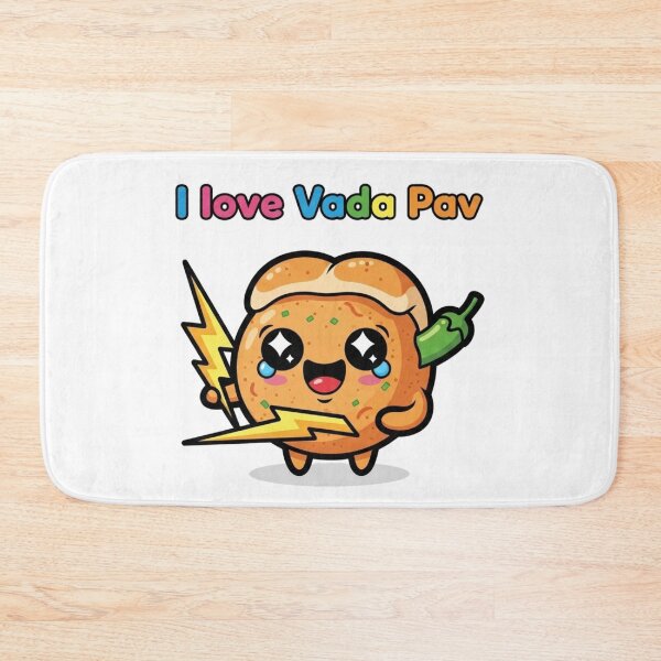 Item preview, Cute Vada Pav With Love designed and sold by NiluDigiStudio.