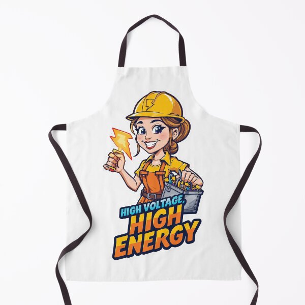 Item preview, High Voltage, High Energy – Funny Electrician Design designed and sold by Purdiole-art.