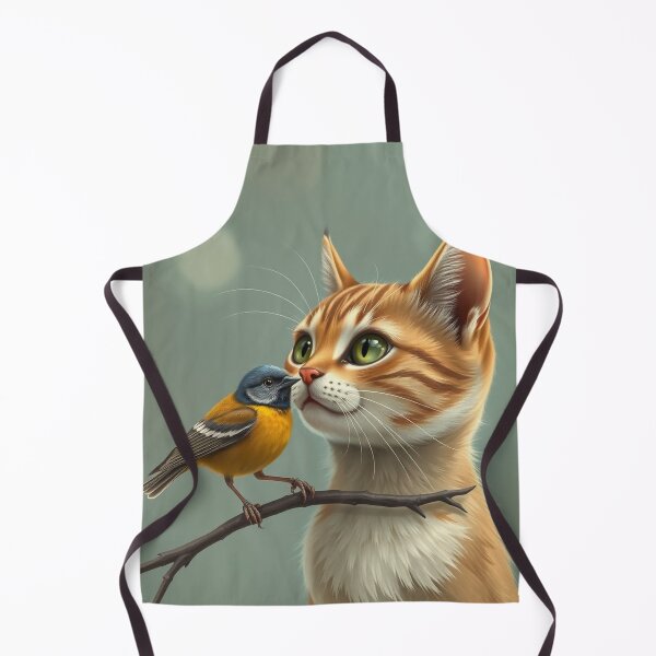 Item preview, Cat and Bird Art designed and sold by Tanu Biswas.