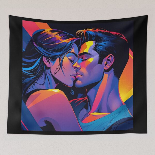 Item preview, A Lovers Embrace illustration designed and sold by Vintage Designs +.