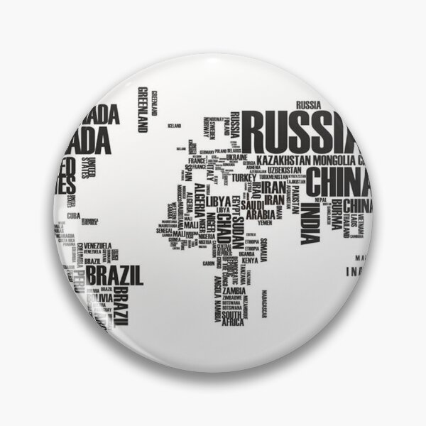 Item preview, World Map Typography Design designed and sold by Native4Art.