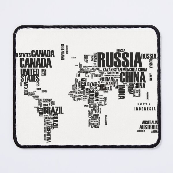 Item preview, World Map Typography Design designed and sold by Native4Art.