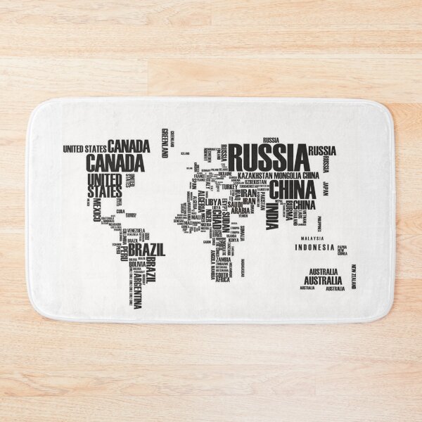 Item preview, World Map Typography Design designed and sold by Native4Art.