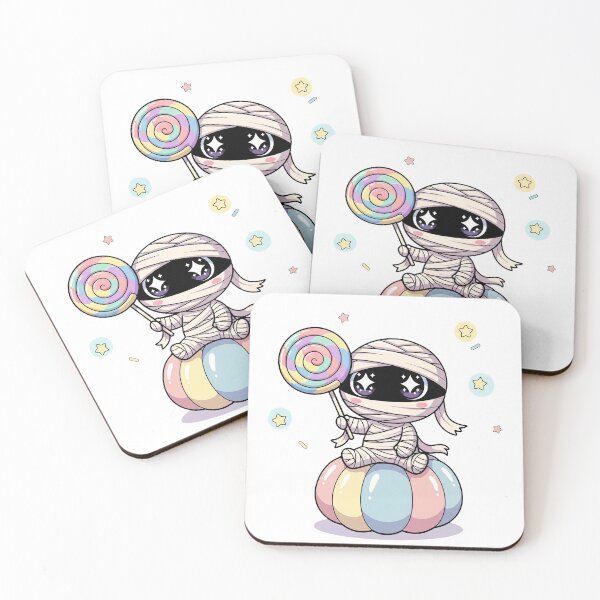 Item preview, Kawaii Pastel Mummy - Cute Halloween Candy Monster designed and sold by istoriadesign.