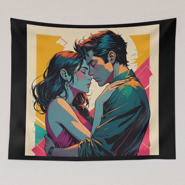 Item preview,  A Lovers Embrace illustration designed and sold by Vintage Designs +.