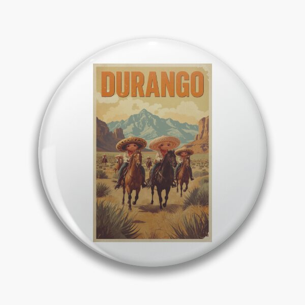 Item preview, Vintage Durango Horsemen Cartoon Poster Mexican Sunset Adventure designed and sold by RetroPop23.