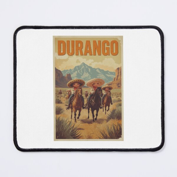Item preview, Vintage Durango Horsemen Cartoon Poster Mexican Sunset Adventure designed and sold by RetroPop23.