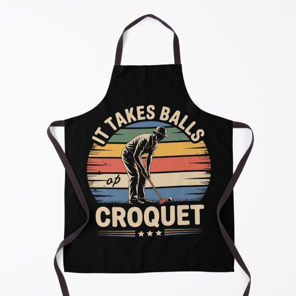 Item preview, Funny Retro Croquet Shirt – “It Takes Balls to Play Croquet” Vintage Design designed and sold by VividOrganica.