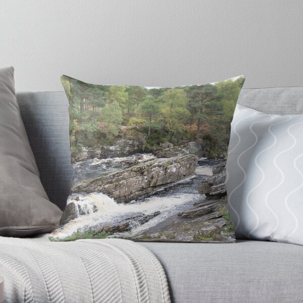 Rocks in the Blackwater Throw Pillow
