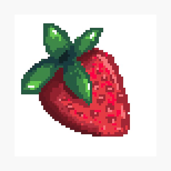 Item preview, Pixel Kawaii Cute Strawberry designed and sold by MadRen.