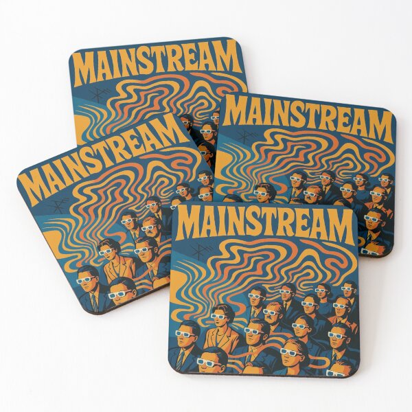 Item preview, RETRO Conspiracy Art - "Mainstream" - Reality is fed to you! designed and sold by CleverCulture.