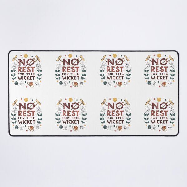 Item preview, No Rest for the Wicket – Funny Croquet Quote Design with Vintage Typography designed and sold by VividOrganica.