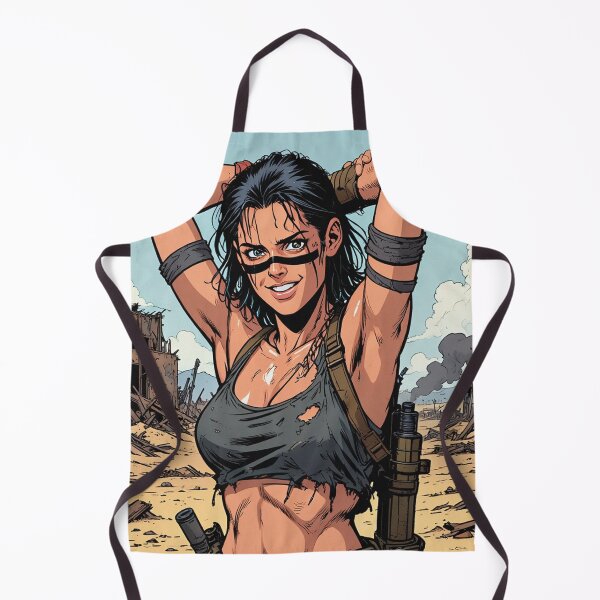 Item preview, Post Apocalyptic warrior woman resting after battle designed and sold by Vintage Designs +.