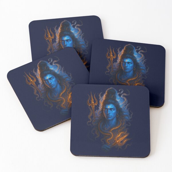 Item preview, Divine Lord Shiva Artwork with Trishul and Third Eye designed and sold by Ar Limited Drops.