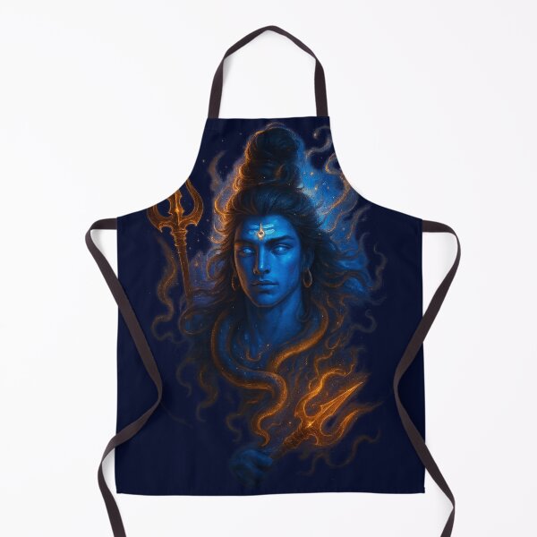 Item preview, Divine Lord Shiva Artwork with Trishul and Third Eye designed and sold by Ar Limited Drops.