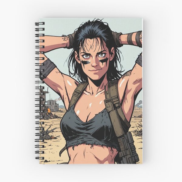 Item preview,  Post Apocalyptic warrior woman resting after battle designed and sold by Vintage Designs +.