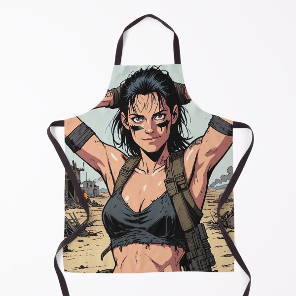 Item preview, Post Apocalyptic warrior woman resting after battle designed and sold by Vintage Designs +.