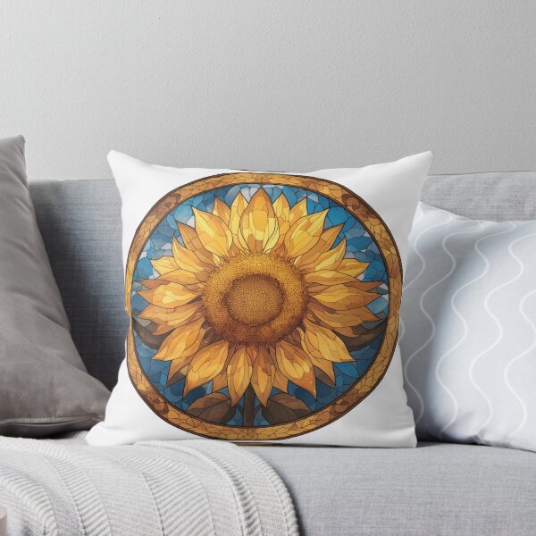 Item preview, Stained glass Sunflower designed and sold by MendaciousMina.