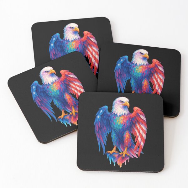 Item preview, American Eagle Hybrid Feathers – Patriotic Wildlife Art designed and sold by AddictiveDesign.