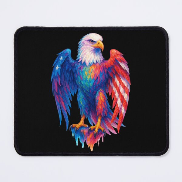 Item preview, American Eagle Hybrid Feathers – Patriotic Wildlife Art designed and sold by AddictiveDesign.