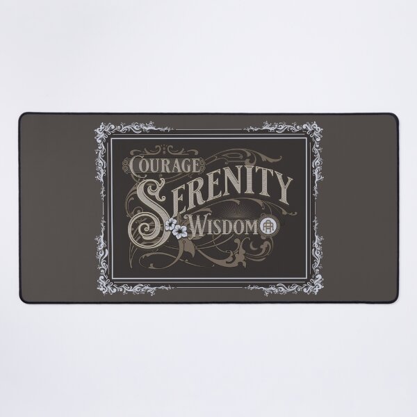 Item preview, Brown Vintage 12 Step Courage Serenity Wisdom Prayer designed and sold by TackyTime.