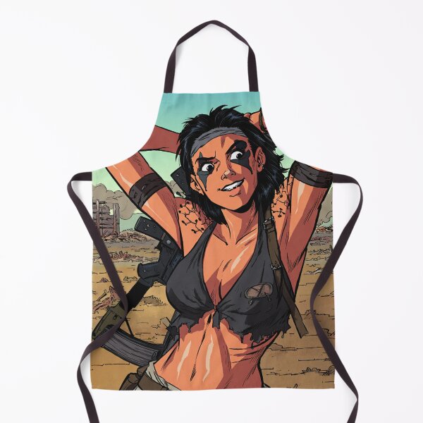 Item preview, Post Apocalyptic warrior woman resting after battle designed and sold by Vintage Designs +.