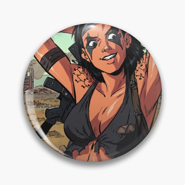 Item preview,  Post Apocalyptic warrior woman resting after battle designed and sold by Vintage Designs +.