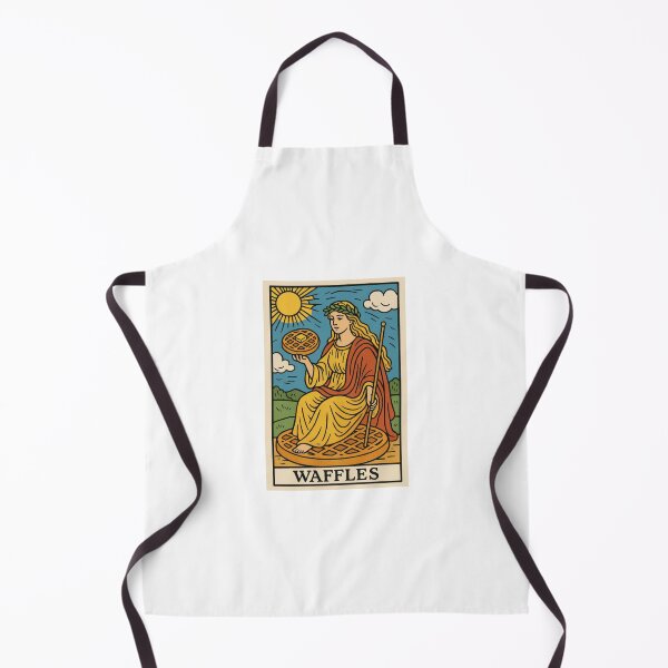 Item preview, Waffles  Tarot card pizza hamburger meme prank weird birthday funny designed and sold by CheeseBlueprint.