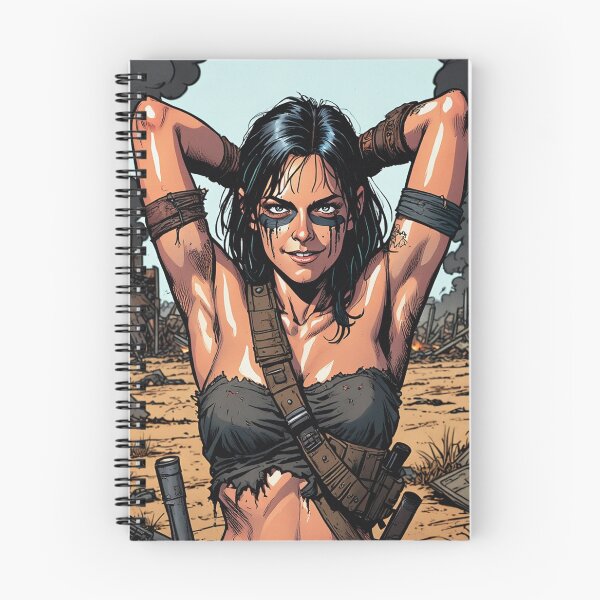 Item preview,  Post Apocalyptic warrior woman resting after battle designed and sold by Vintage Designs +.