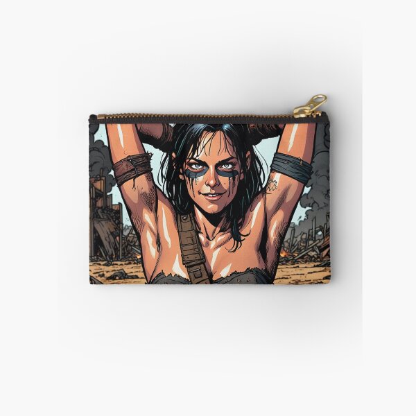 Item preview,  Post Apocalyptic warrior woman resting after battle designed and sold by Vintage Designs +.