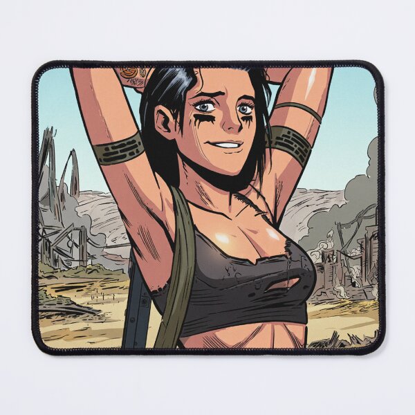 Item preview, Post Apocalyptic warrior woman resting after battle designed and sold by Vintage Designs +.