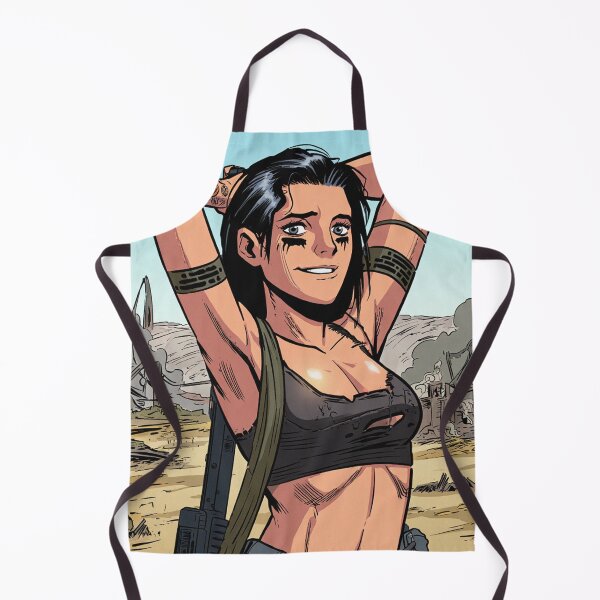 Item preview, Post Apocalyptic warrior woman resting after battle designed and sold by Vintage Designs +.