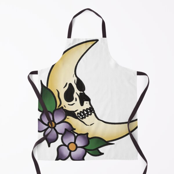 Item preview, American Trad Moon Skull designed and sold by sleepyheadedbb.